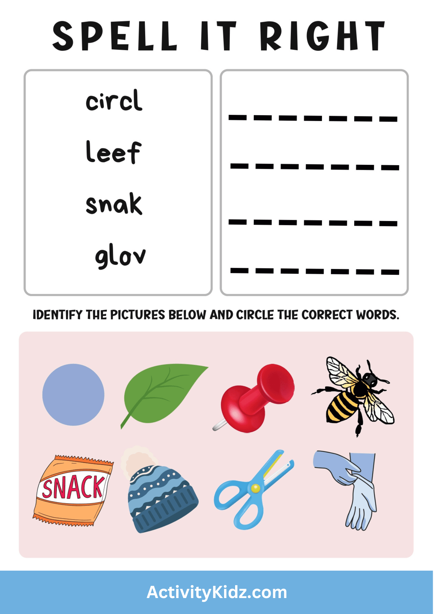Spell It Right - ActivityKidz