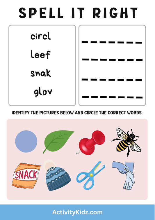 Spell It Right - ActivityKidz