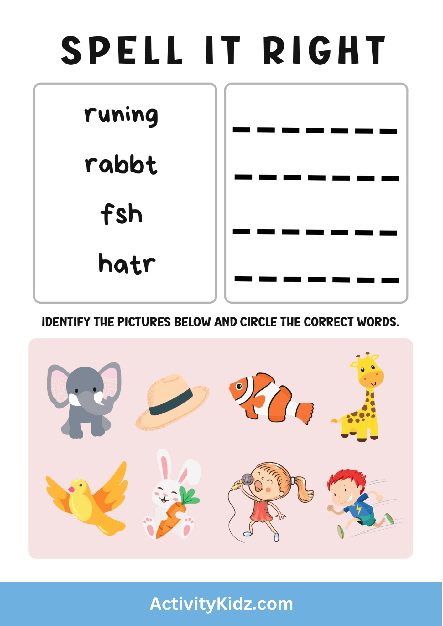 Spell It Right - ActivityKidz