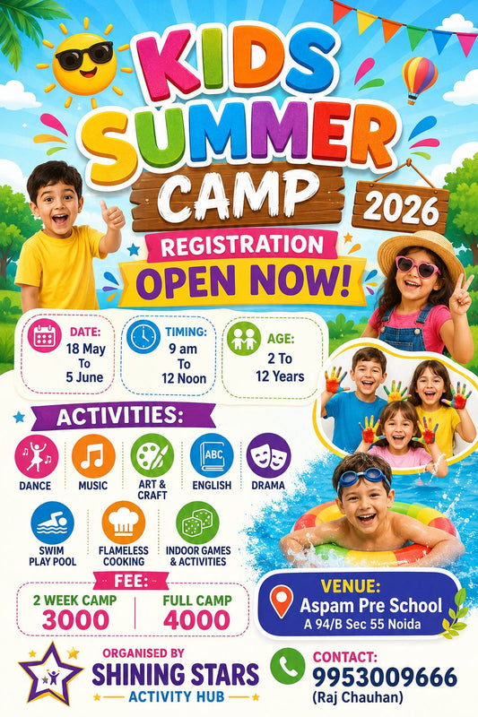 ASPAM Summer Camp by ASPAM Pre School (18 May - 5 Jun) | Sector 55 Noida