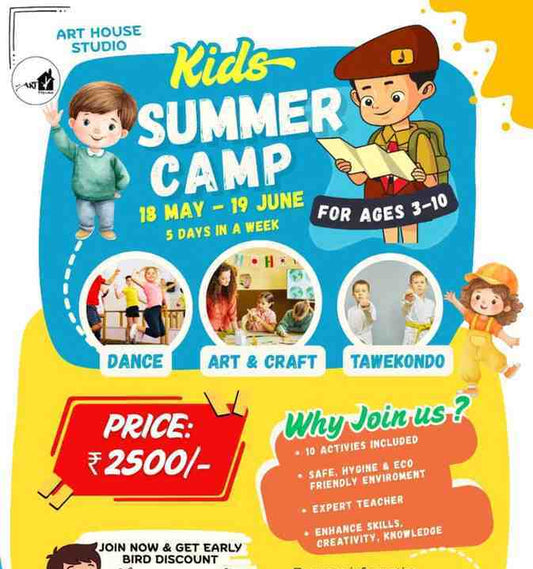 Kids Summer Camp by Art House Studio (18 May - 19 Jun) | Uttam Nagar Delhi