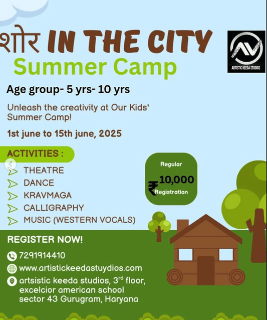 Shor In The City Summer Camp by Artistic Keeda Studios (1 Jun - 15 Jun) | Sector 43 Gurgaon - ActivityKidz