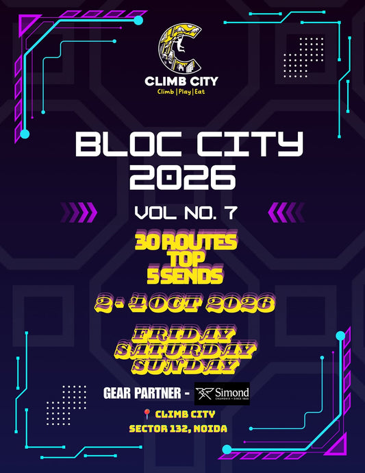 Bloc City 2026 (2-4 Oct) at Climb City | Sector 132 Noida
