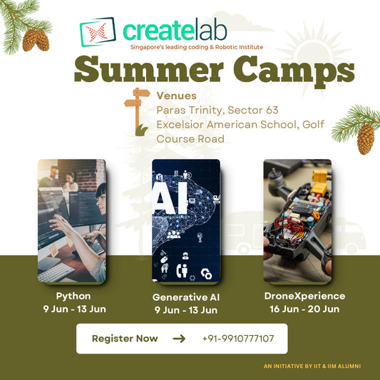 Generative AI & Python Summer Camp by Create Lab (9 Jun - 13 Jun) | Sector 63 Gurgaon