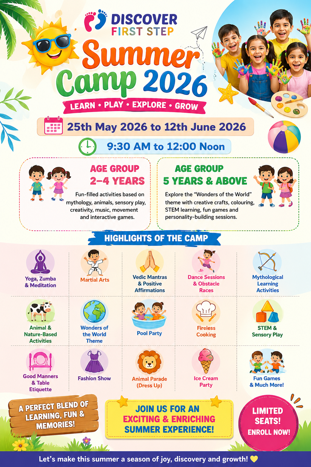 DFS Summer Camp by Discover First Step Preschool (25 May - 12 Jun) | Sector 51 Noida