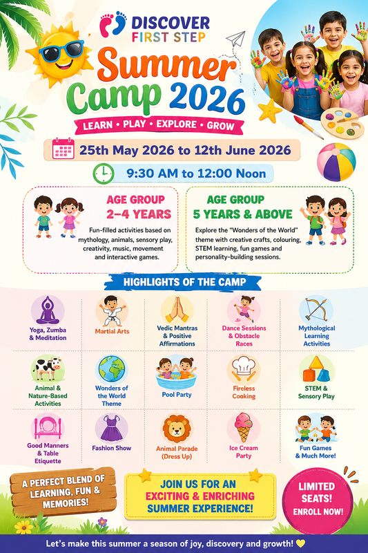 DFS Summer Camp by Discover First Step Preschool (25 May - 12 Jun) | Sector 51 Noida