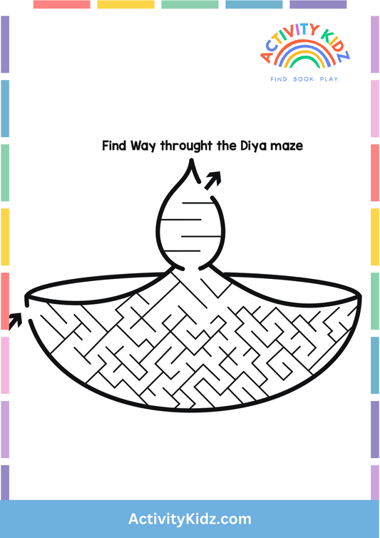 Diya Maze Puzzle - ActivityKidz