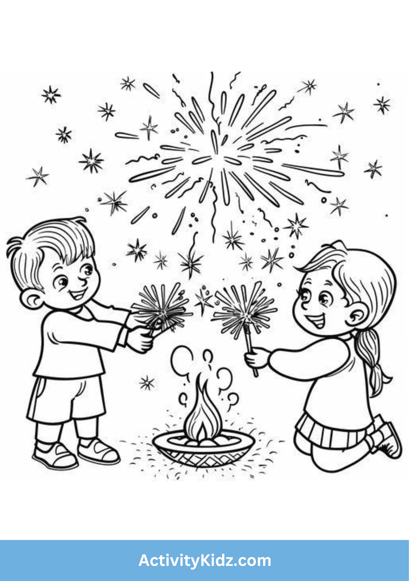 Diwali Fireworks - ActivityKidz