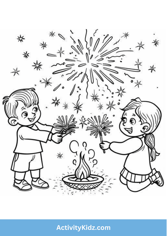 Diwali Fireworks - ActivityKidz