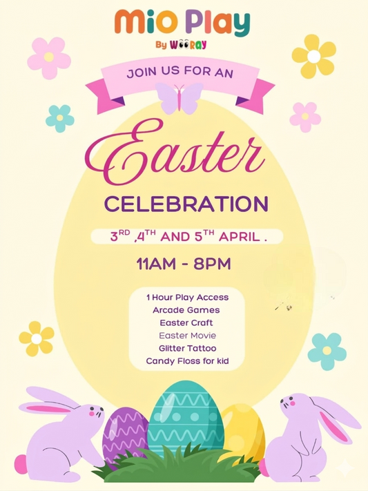 Easter Celebration (3-5 Apr) at Mio Play By Wooray | Sector 43 Gurgaon