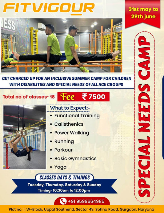 Special Needs Summer Camp by Fitvigour (31 May - 29 Jun) | Sector 49 Gurgaon - ActivityKidz