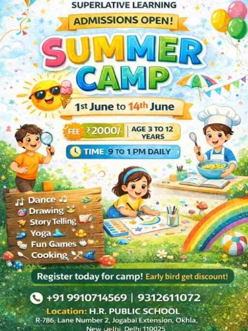 Summer Camp by H.R. Public School (1 - 14 Jun) | Okhla Delhi