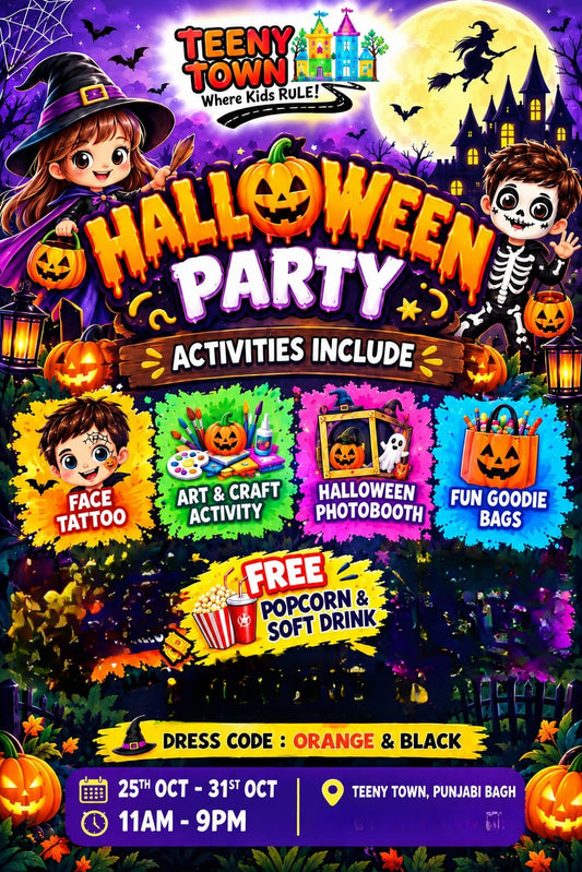 Halloween Party (25 Oct-31 Oct) at Teeny Town | Club Road Punjabi Bagh Delhi