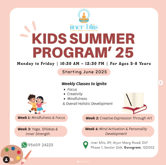 Kids Summer Program by Iiner Bliis (1 Jun - 30 Jun) | Sector 26 A Gurgaon - ActivityKidz