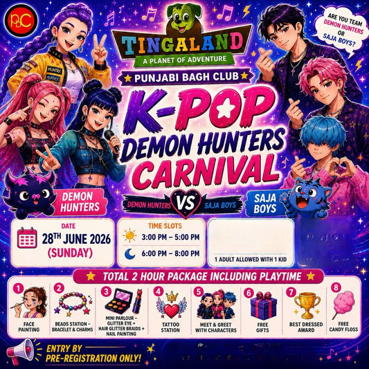 K-Pop Demon Hunters Carnival at Tingaland (28-Jun) Punjabi Bagh Delhi