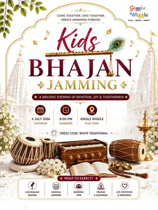 Kids Bhajan Jamming (4 July) at Giggle Wiggle | Vesu Surat