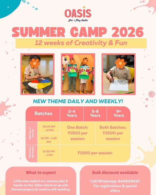 Summer Camp by Oasis Art Studio (25 May - 14 Aug) | Vasant Vihar Delhi