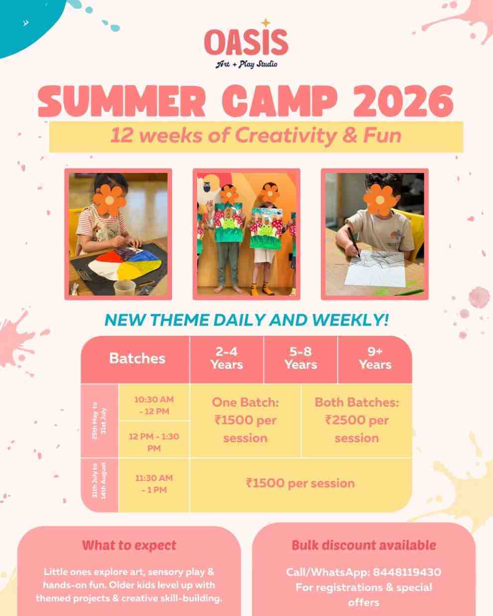 Summer Camp by Oasis Art Studio (25 May - 14 Aug) | Vasant Vihar Delhi