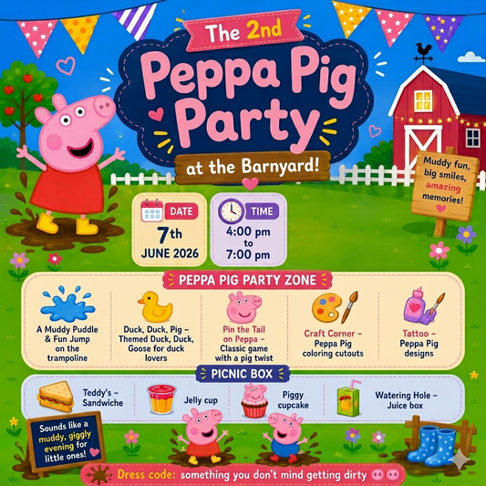 Peppa Pig Party 2 at The Barnyard (7 Jun) | Sainik Farm New Delhi