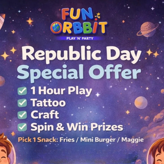 Republic Day Offer (24-26 Jan) at Fun Orbbit Delhi