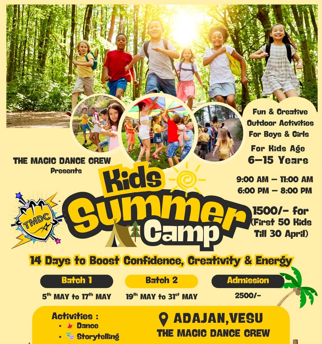 Kids Summer Camp by The Magic Dance Crew (5 May - 31 May) | Adajan Surat