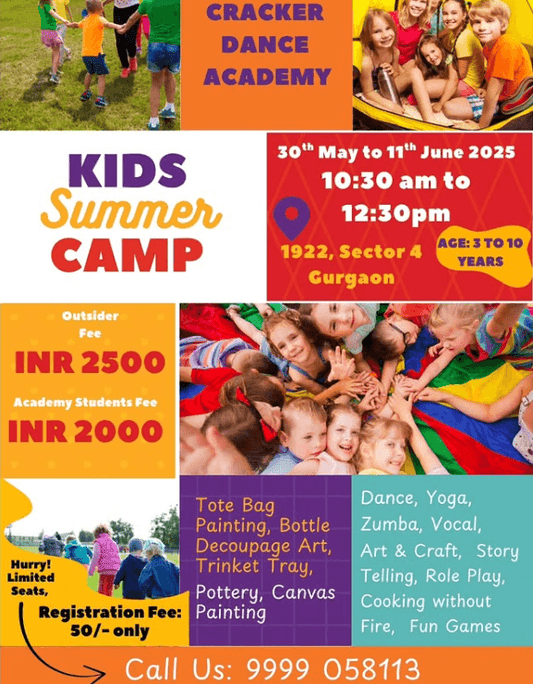 Kids Summer Camp by Cracker Dance Academy (30 May - 11 Jun) | Sector 4 Gurgaon - ActivityKidz