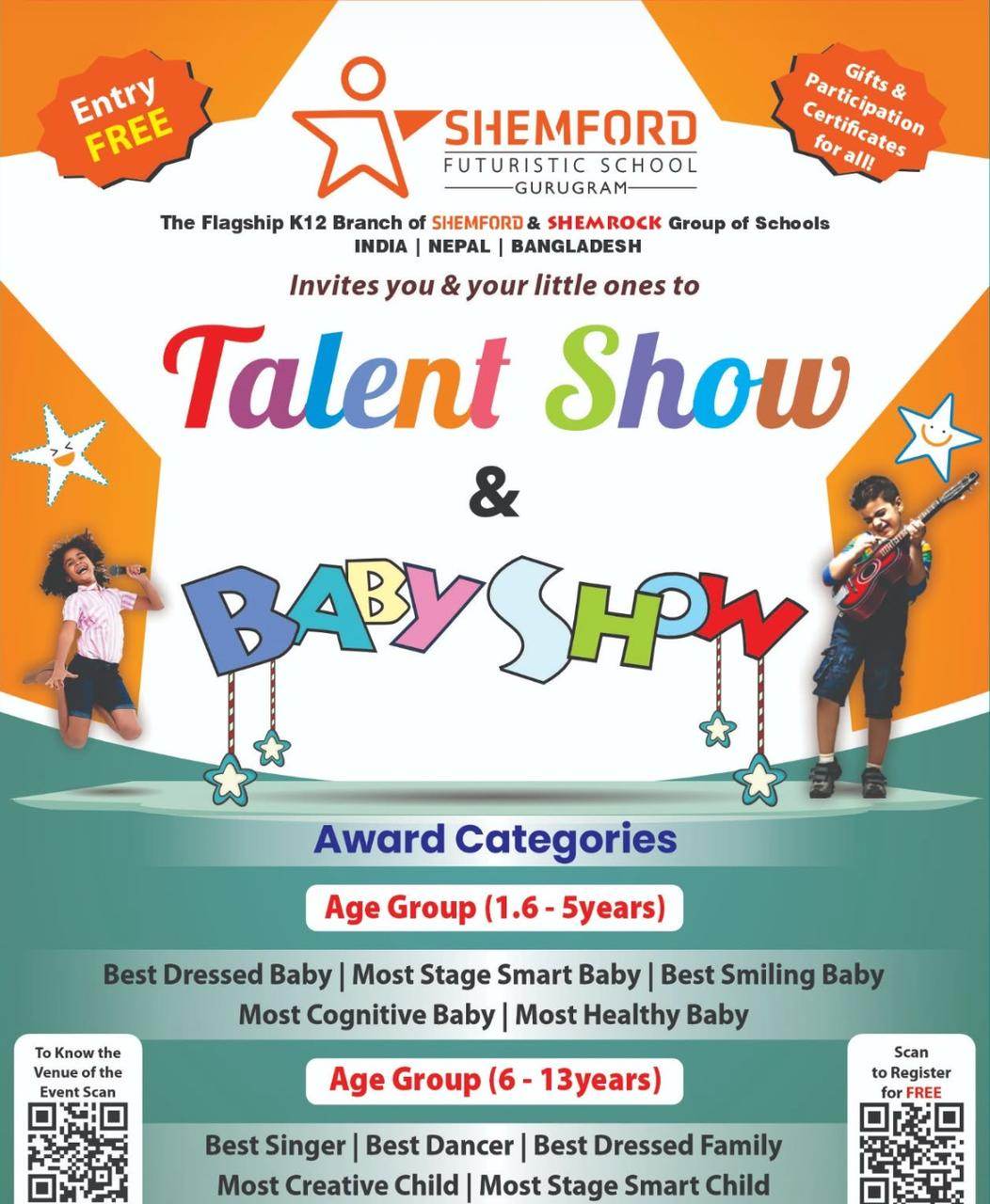 Baby & Talent Show by Shemford Futuristic School (29-Mar) | Malibu Town Gurgaon - ActivityKidz