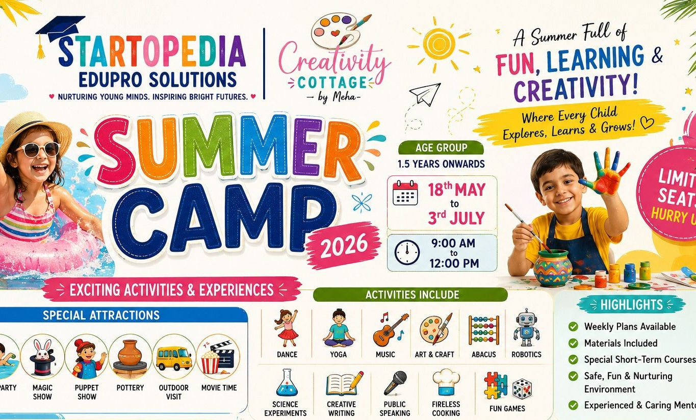 Startopedia Summer Camp by Startopedia Edupro Solutions (18 May - 3 July) | Basai Industrial Area Gurugram