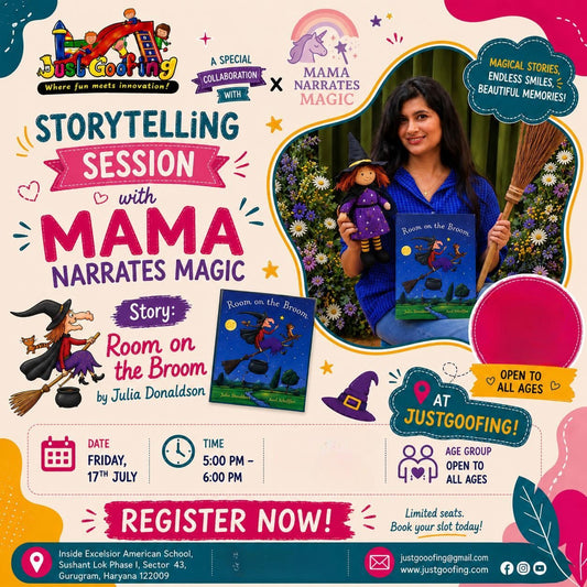 Storytelling Session (17 July) at Just Goofing | Sector 43 Gurgaon