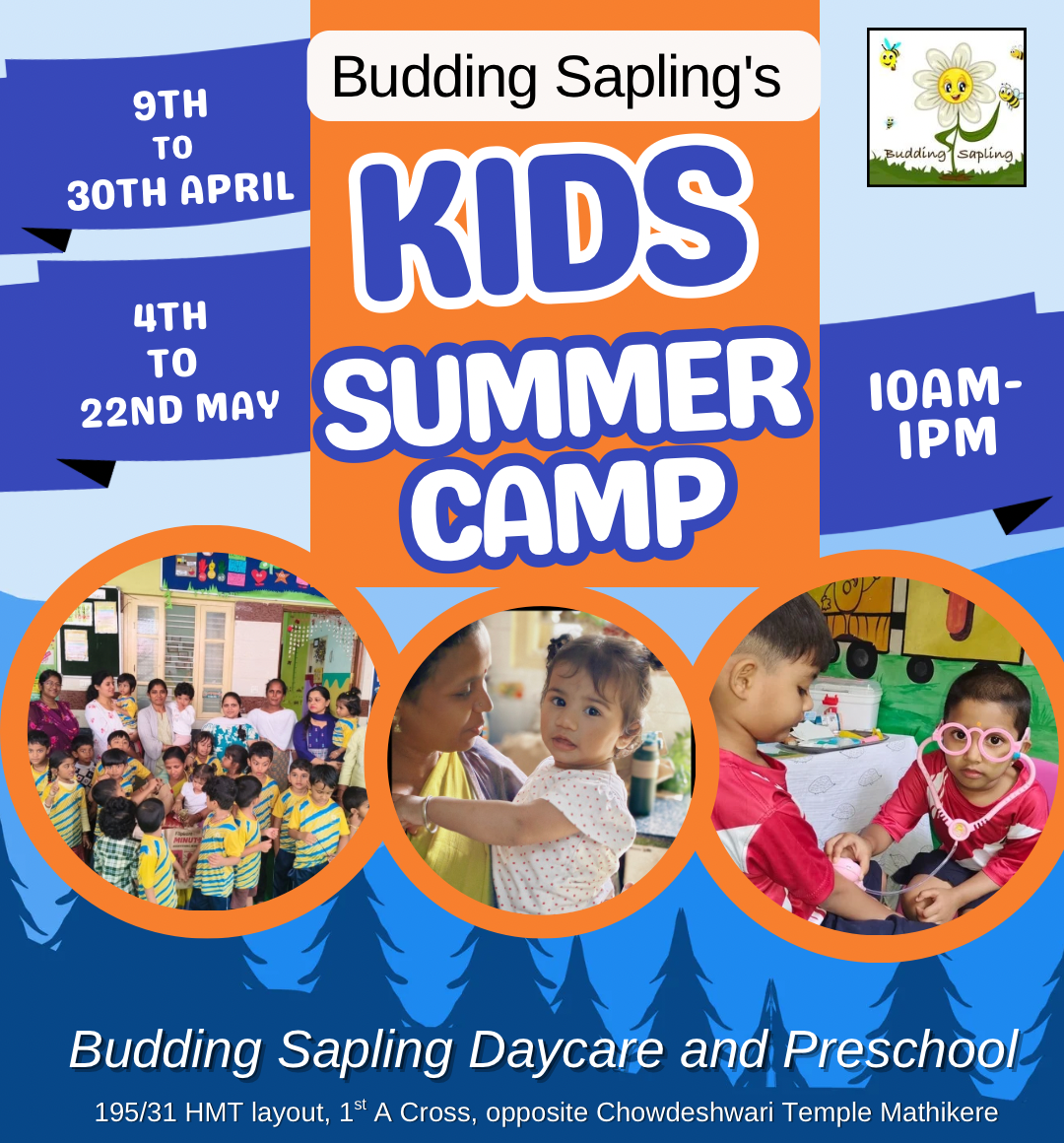Refreshing Summer Camp by Budding Sapling Preschool And Daycare (2 May - 22 May) | HMT Layout Bengaluru