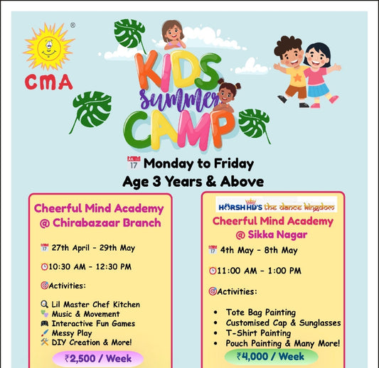 Summer Camp by Cheerful Mind Academy (27 April - 29 May) | Kalbadevi Mumbai