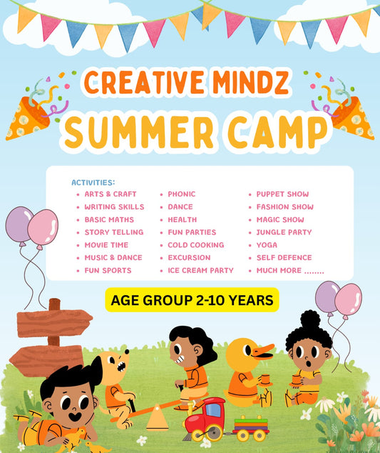 Summer Camp by Creative Mindz Preschool (18 May - 19 Jun) | Kalyan Vihar Delhi