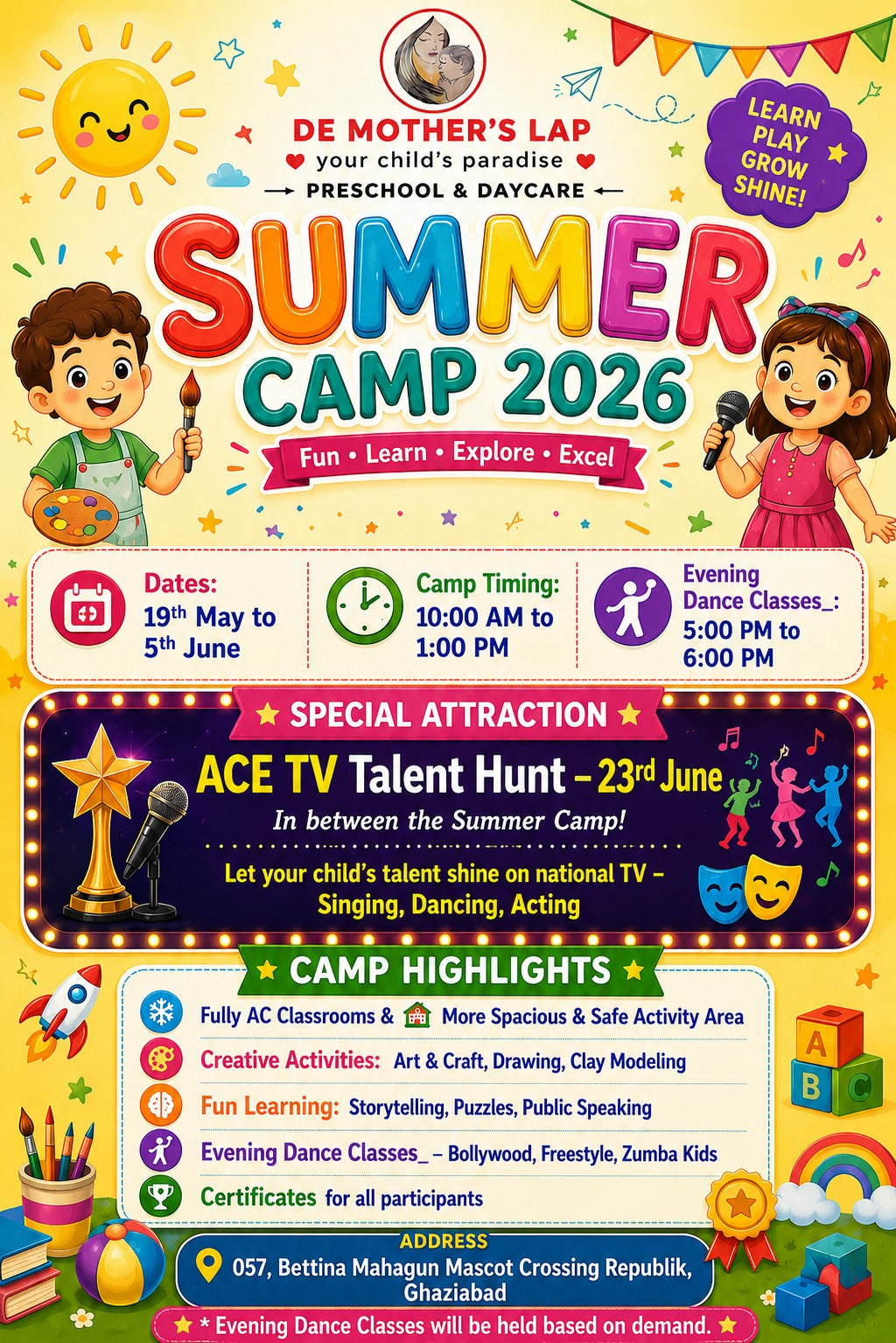 Summer Camp by De Mothers Lap (20 May - 5 Jun) | Crossings Republik Ghaziabad