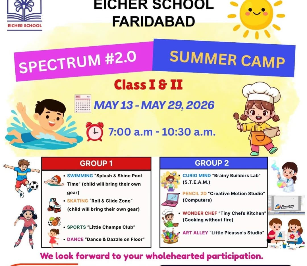 Summer Camp by Eicher School (13 May - 29 May) | Sector 46 Faridabad
