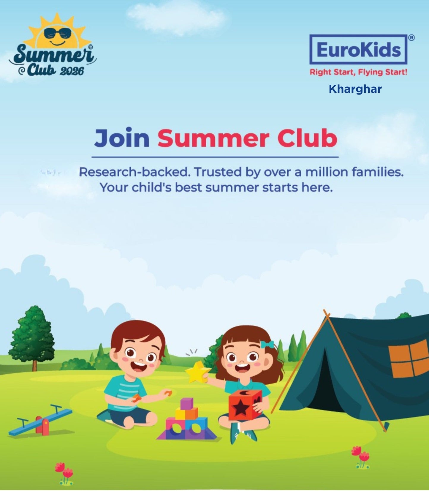 Summer Camp by EuroKids Preschool Kharghar (2 May - 20 May) | Sector 34C Mumbai