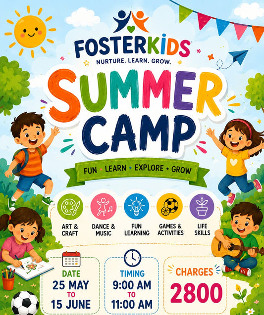 Summer Camp by Foster Kids Gurugram Sector 10 (25 May - 15 Jun) | Sector 10 Gurugram