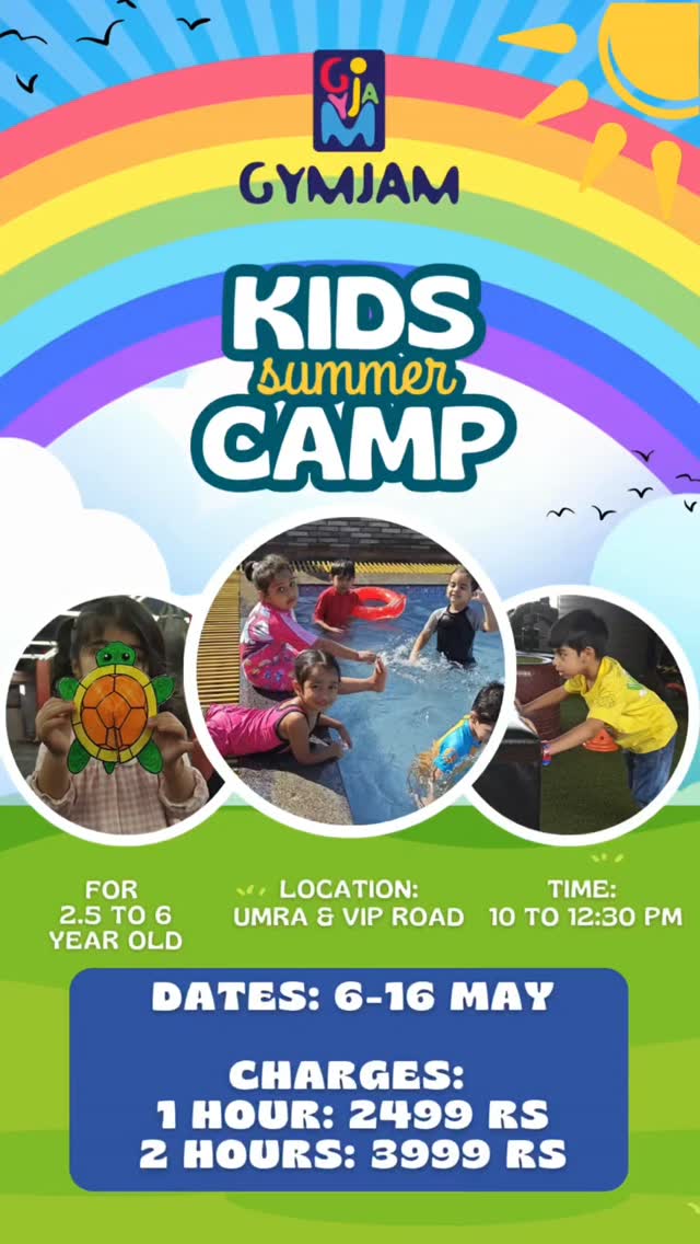 Kids Summer Camp by GymJam Club (6 May - 16 May) | VIP Road Surat