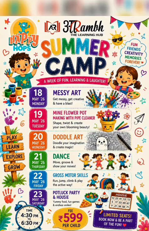 Summer Camp by Happy Hops (18 May - 23 May) | Bhatar Surat