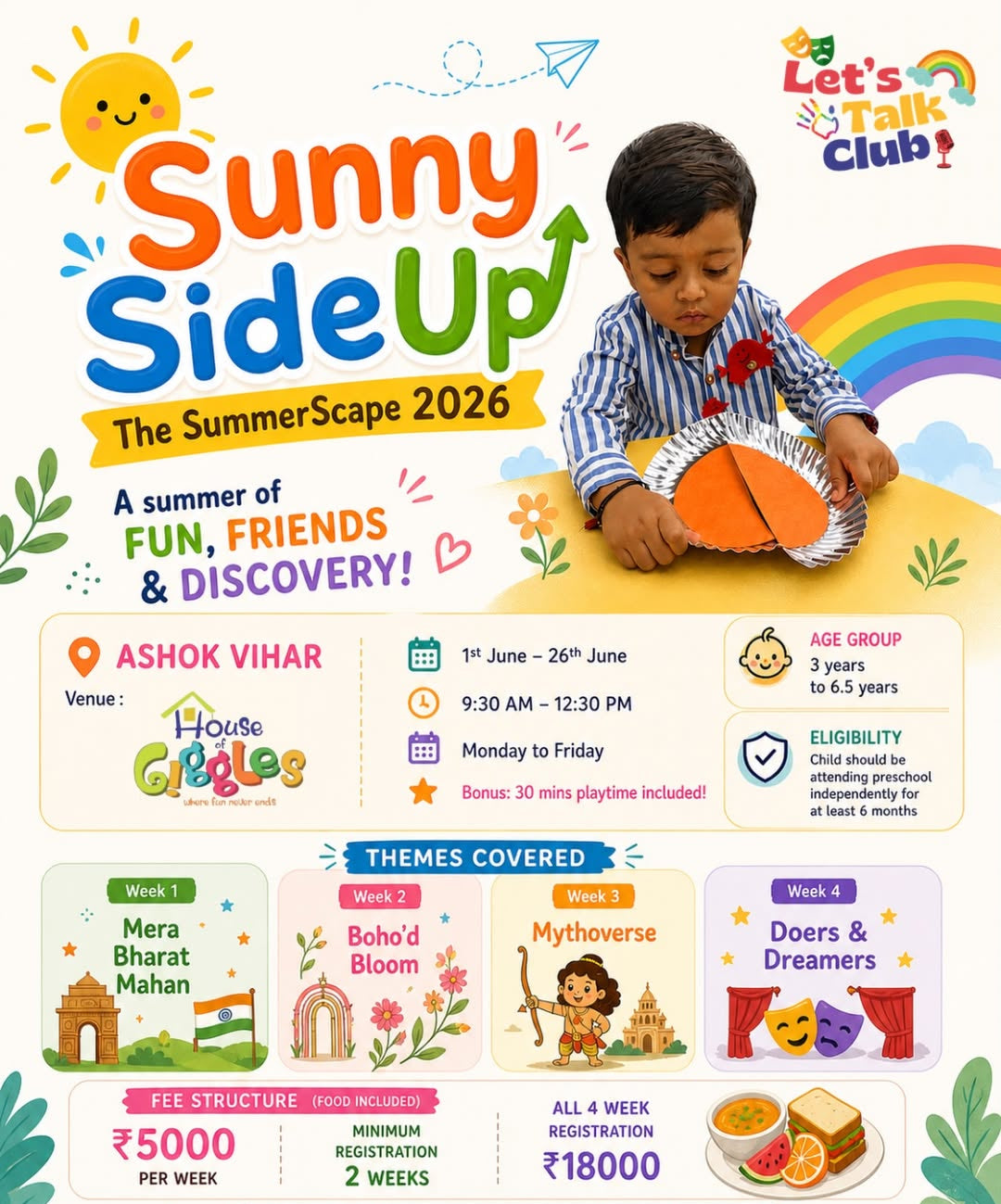 The SummerScape 2026 by House Of Giggles (1 Jun - 26 Jun) | Ashok Vihar Delhi
