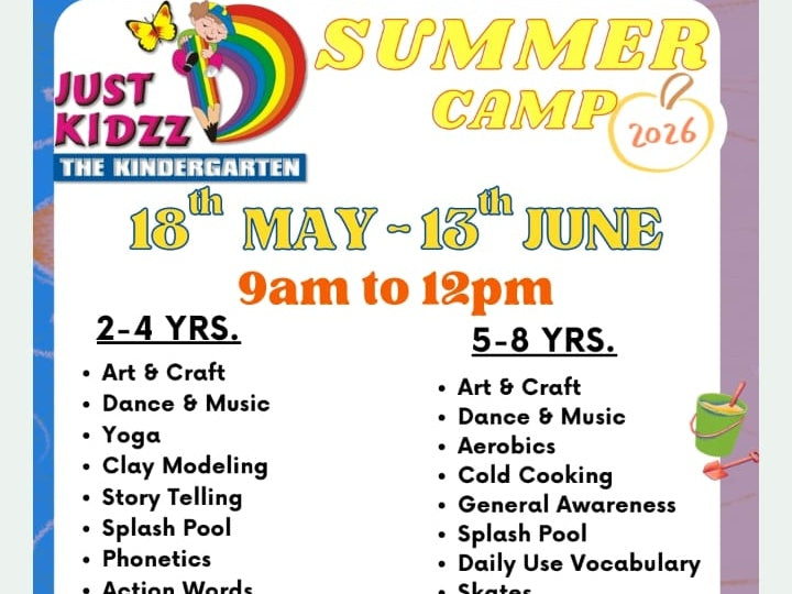 Summer Camp by Just Kidzz (20 May - 13 Jun) | Dwarka Delhi
