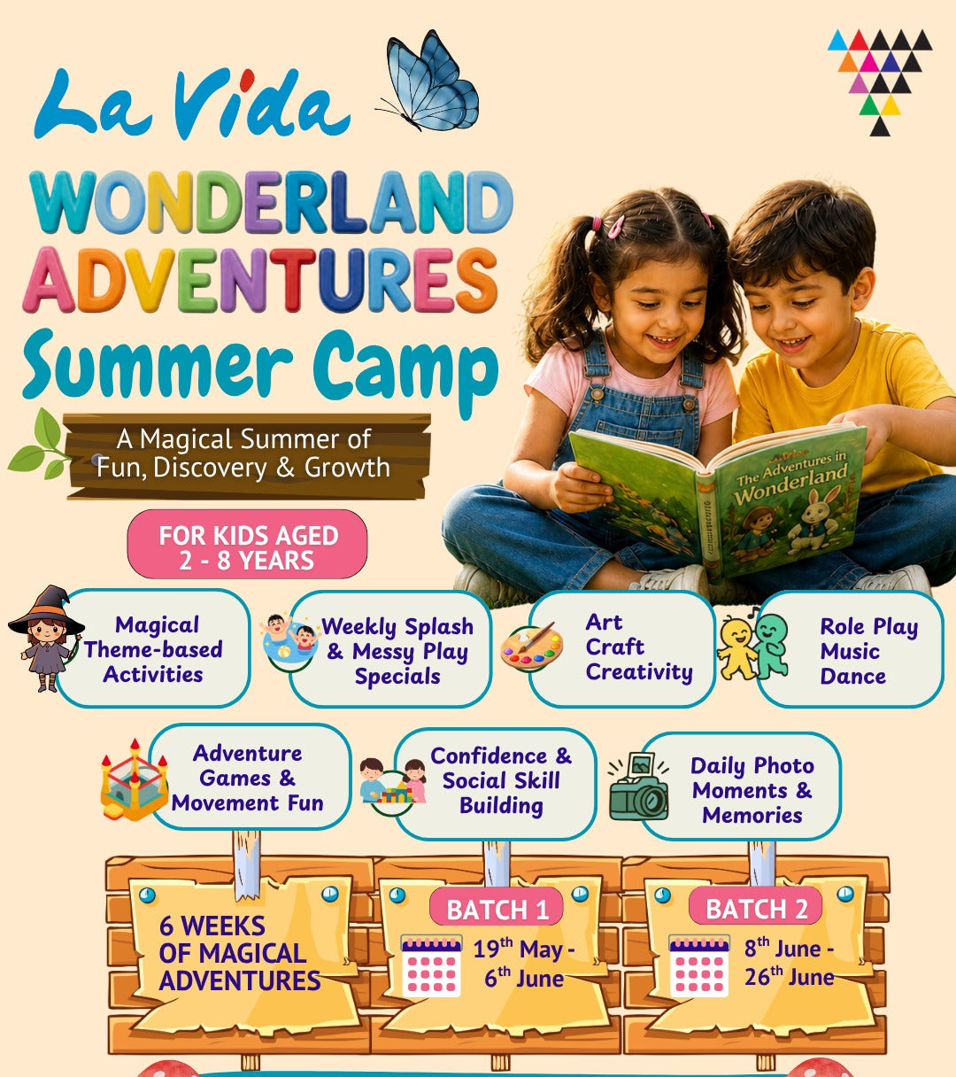 Wonderland Adventures Summer Camp by La Vida A Montessori Preschool (8 Jun - 26 Jun) | Sector 75 Greater Faridabad