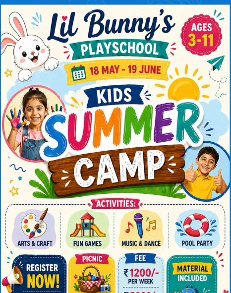 Summer Camp by Lil Bunny's Playschool (18 May - 19 Jun) | Karol Bagh Delhi