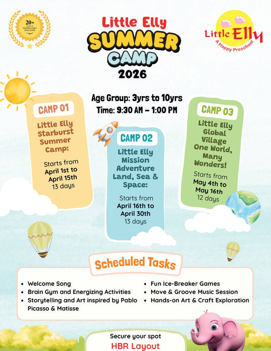 Little Elly Global Village One World, Many Wonders | Summer Camp by Little Elly Preschool (4 May - 16 May) | HBR Layout Bengaluru
