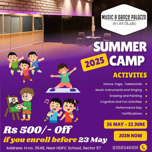 Summer Camp by Music and Dance Palazzo (26 May - 22 Jun) | Sector 57 Gurgaon - ActivityKidz