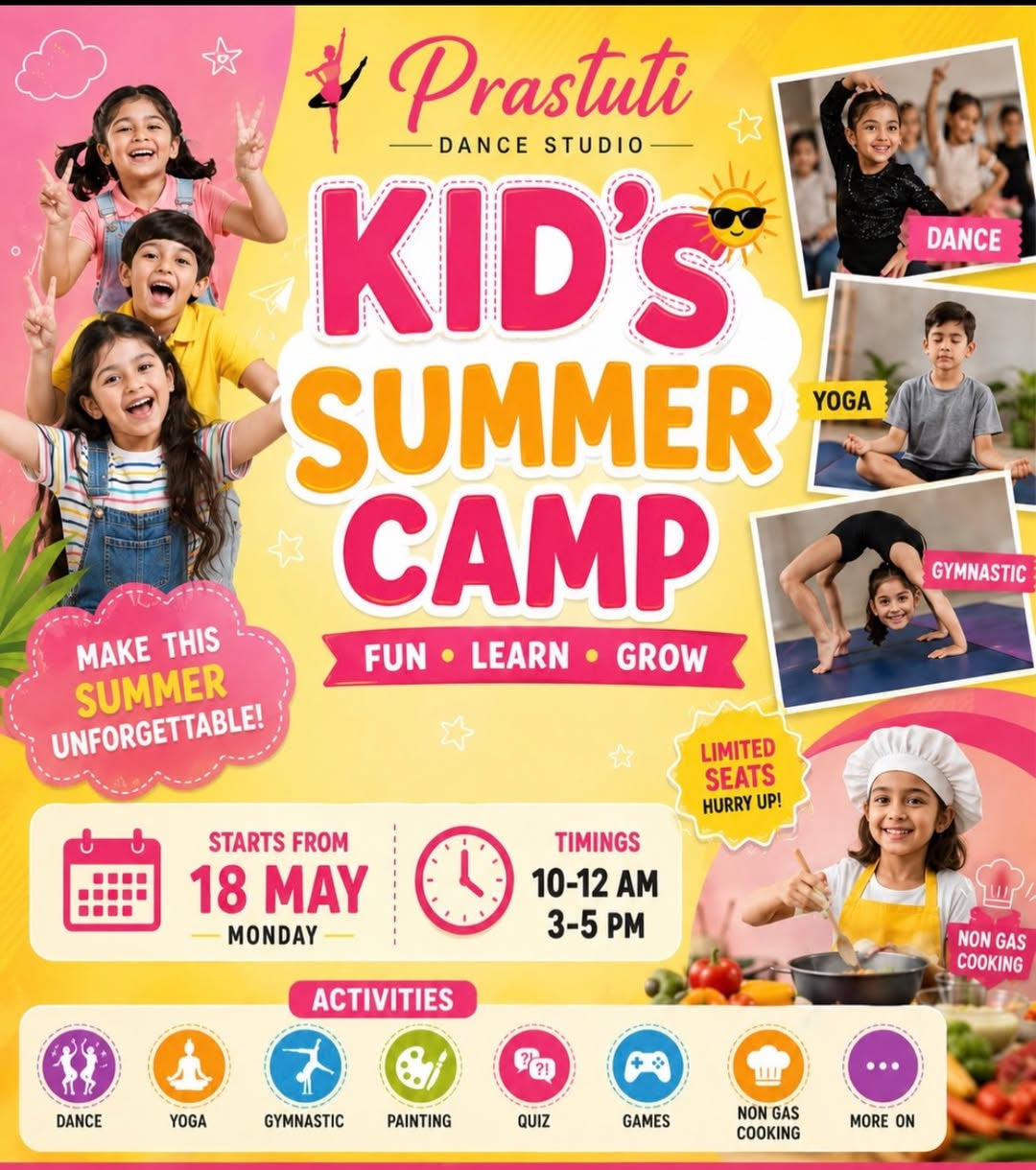Kids Summer Camp by Prastuti Dance Studio (18 May Onwards) | Yamuna Vihar Delhi