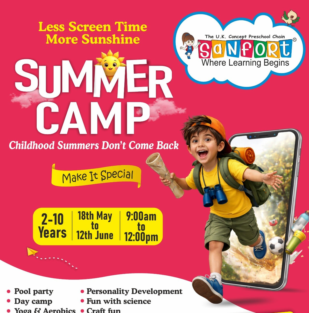 Sanfort Summer Camp by Sanfort Gyan Khand (18 May - 12 Jun) | Indirapuram Ghaziabad