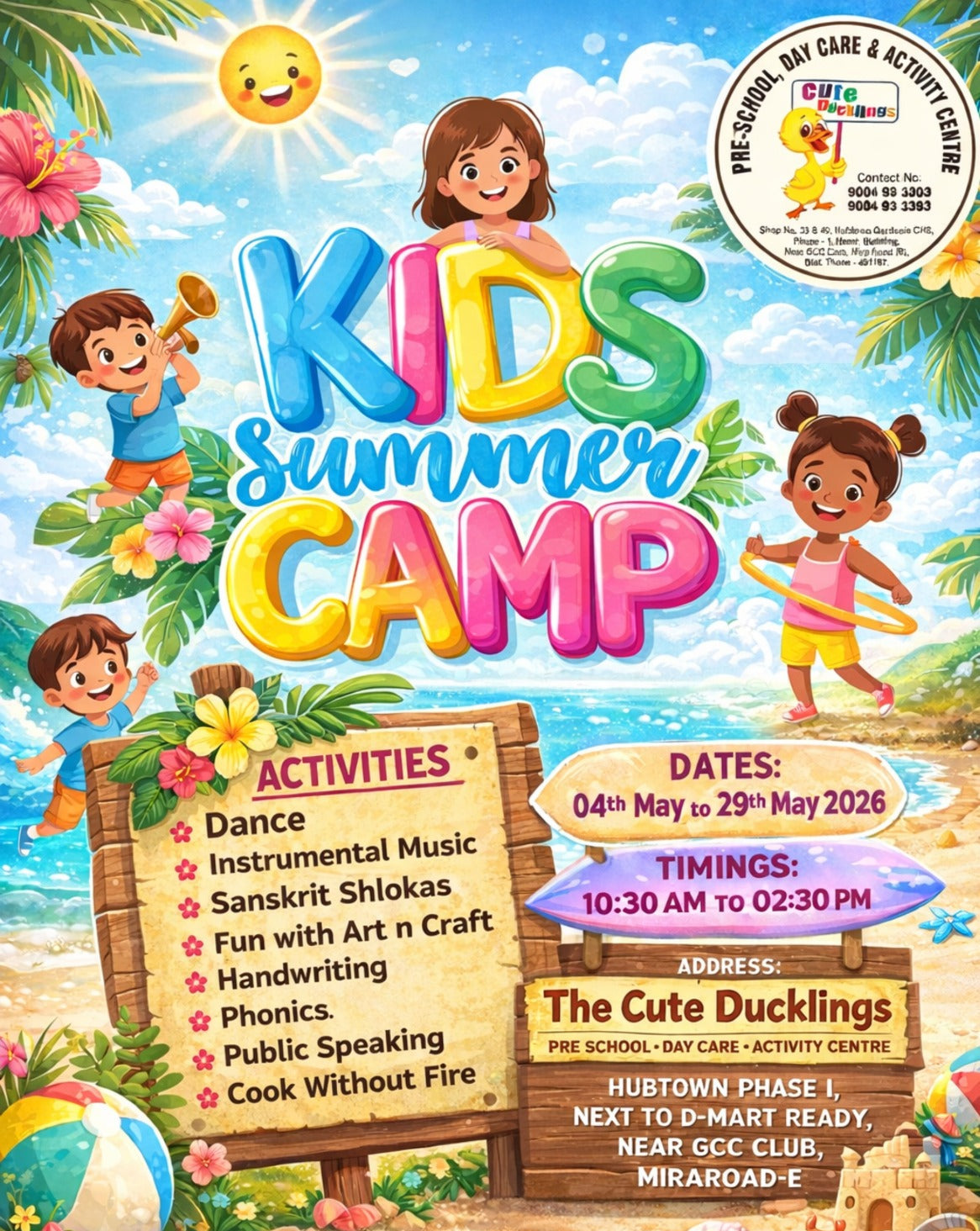 Summer Camp by The Cute Ducklings (4 May - 29 May) | Mira Bhayandar Mumbai