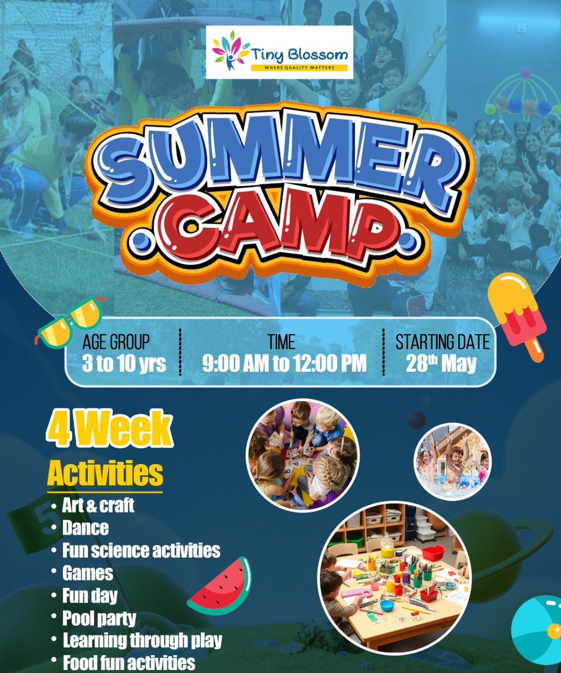 Summer Camp by Tiny Blossom Preschool And Daycare (28 May - 27 Jun) | Sector 104 Gurugram