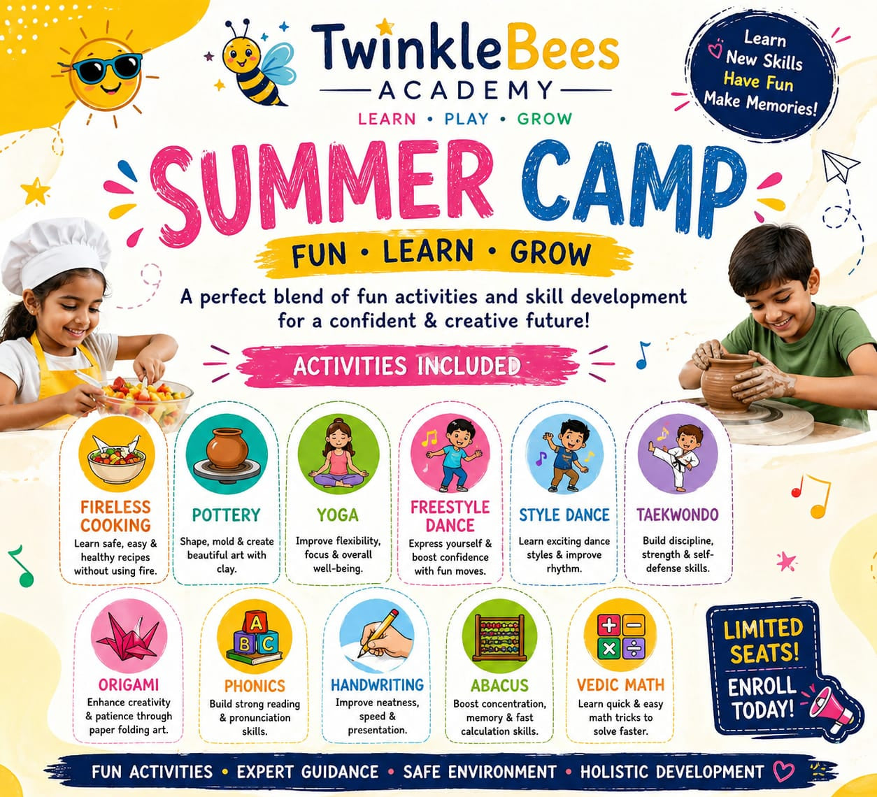 Summer Camp by TwinkleBees Academy (1 May - 25 May) | Horamavu Bengaluru