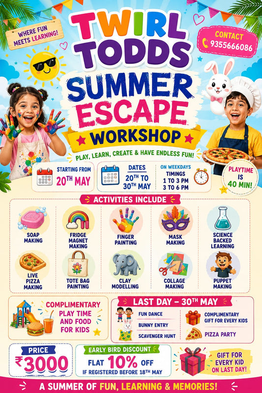 Summer Escape Workshop by Twirl Todds (20 May - 30 May) | Najafgarh Delhi